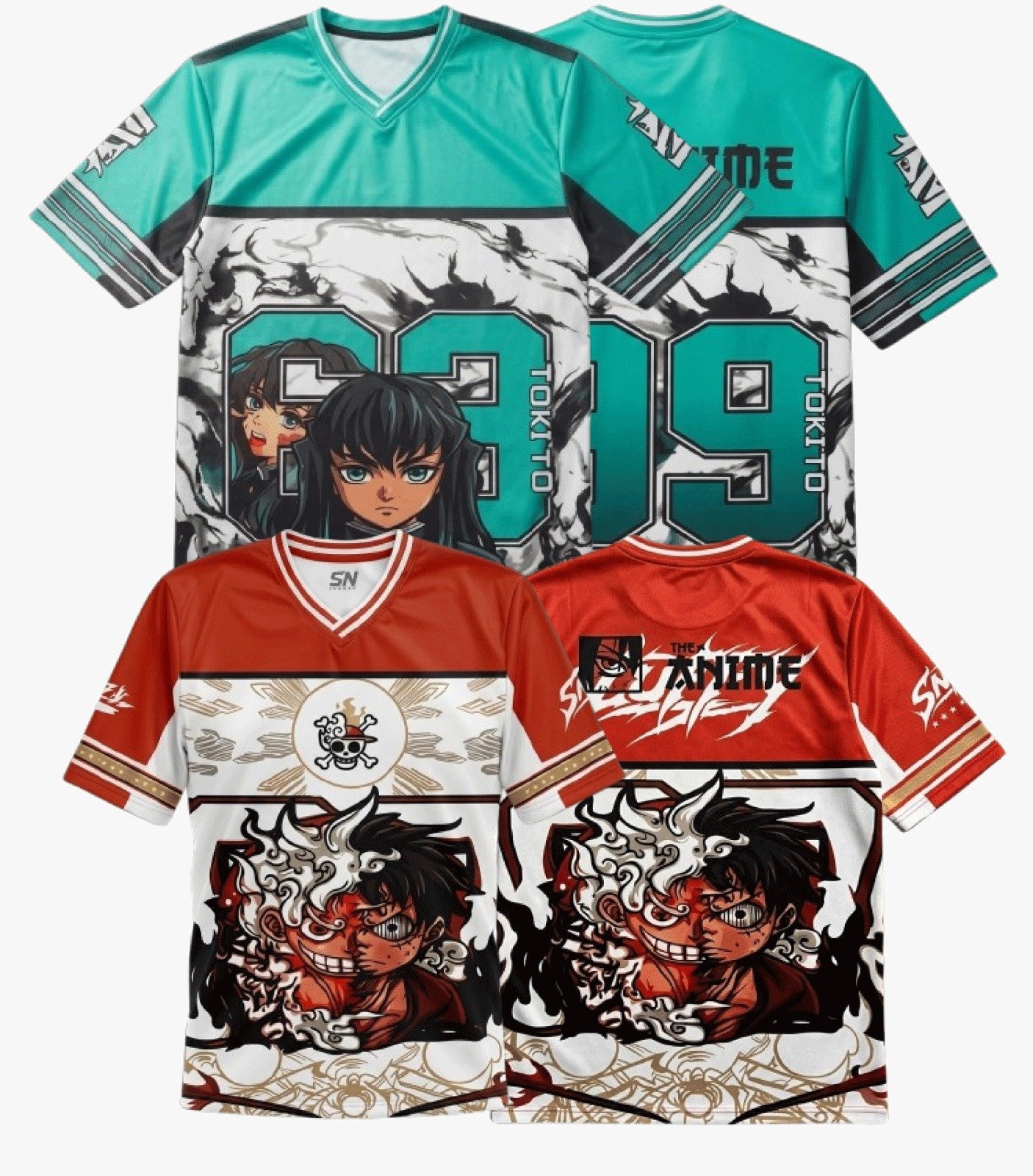 Anime Dropshoulder 2Pcs Combo Delivery charge Free